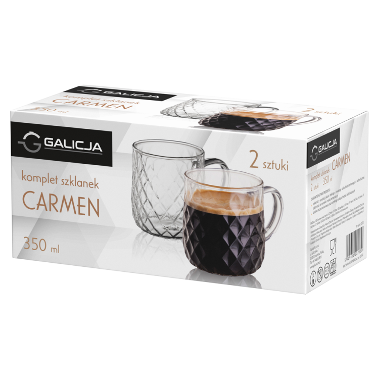 Komplet szklanek CARMEN 350ml 2 sztuki